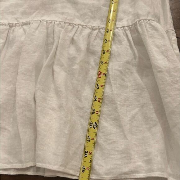 En THREAD White Cowl Neck Linen Blend Midi Dress Size Small NEW 99.00 - Picture 5 of 11